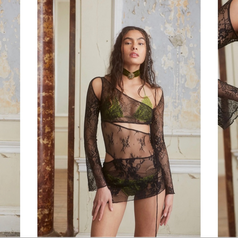 JADED London Siren lace mini dress